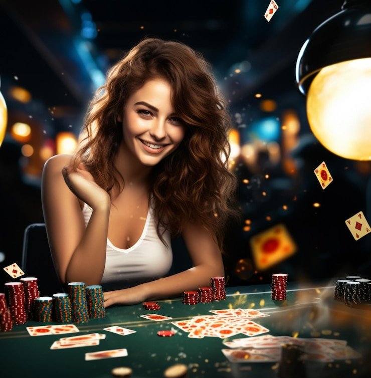 Antarmuka aplikasi mobile vip4dp menampilkan studio live-dealer kasino dengan dealer profesional